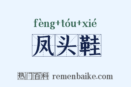 凤头鞋是什么意思的图片